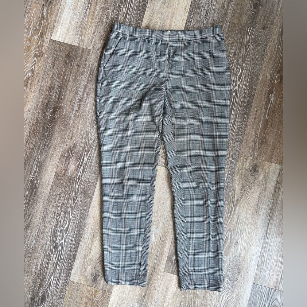 CALVIN Klein Black/White Patterned Work Pants Size 2